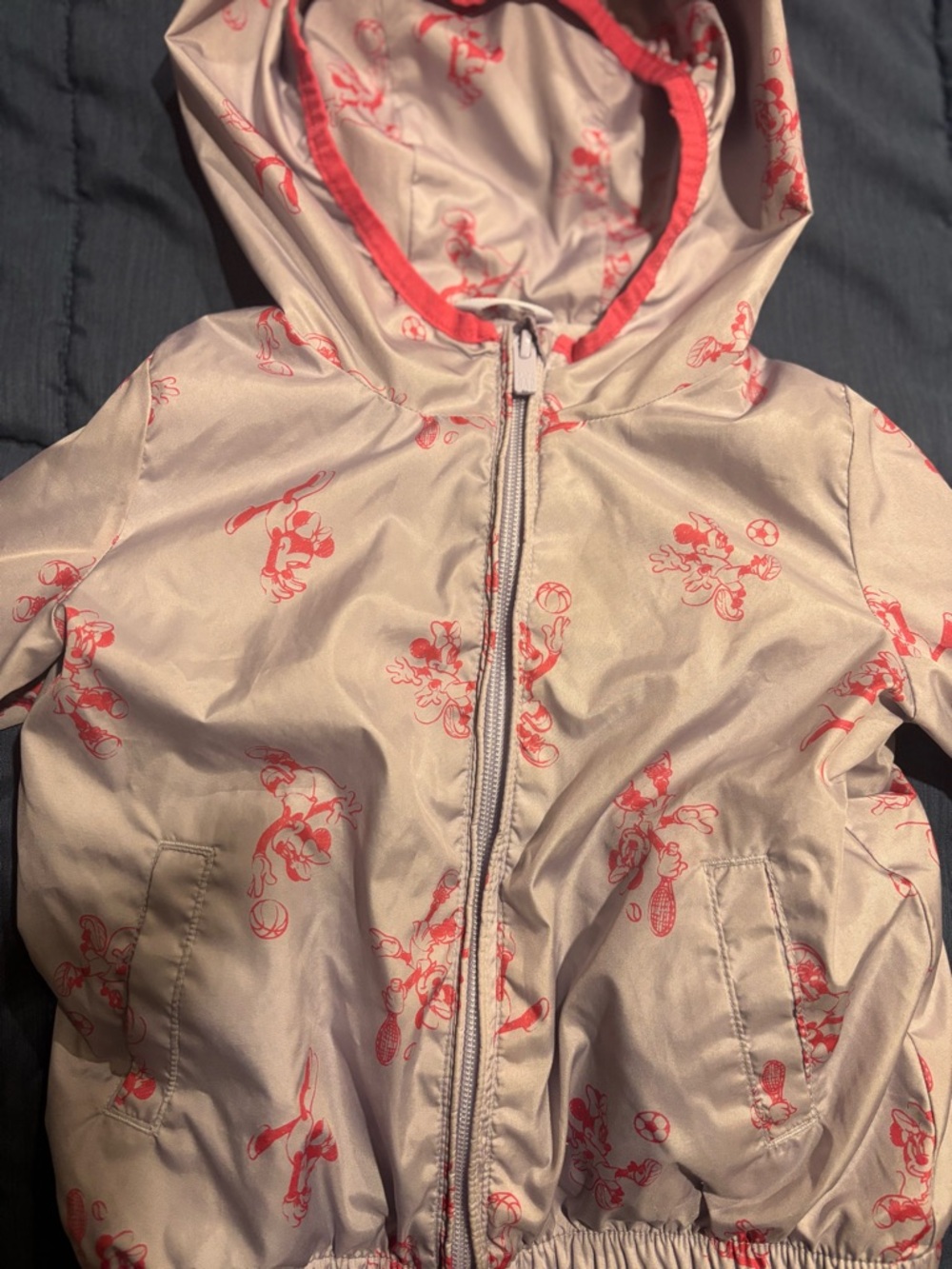 GAP purple Lilac Hooded Jacket with Pink Disney Print